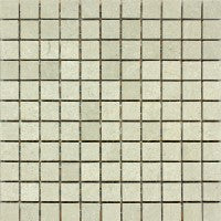 Mosaico de piedra caliza de algas marinas pulido de 2,5 x 2,5 cm
