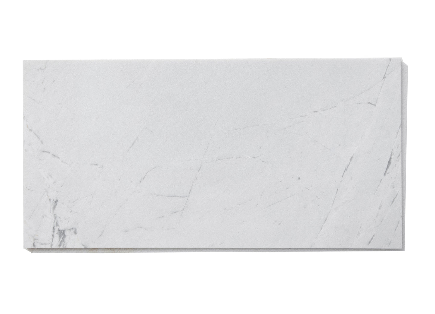 Valentino White Marble Tile Honed 12" x 24" 3/8" Tile