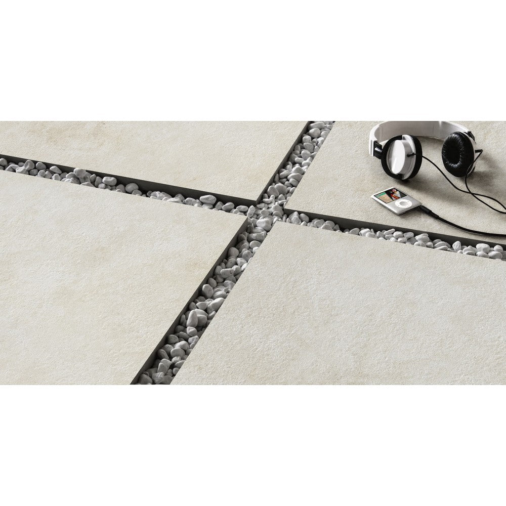 Pavimento de porcelana Alpine Light con acabado natural, 24" x 24", 3/4"