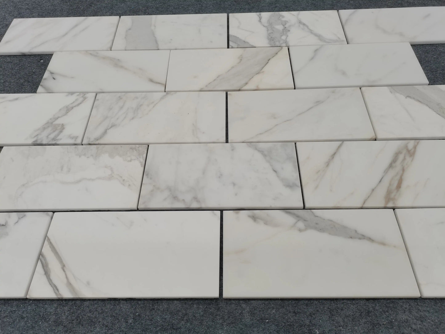 Calacatta Gold Beveled Wall, Backsplash Wall and Floor Tile 6x12"