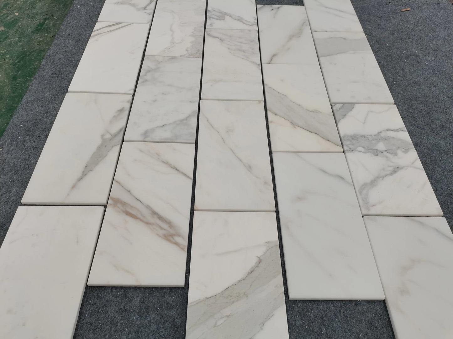 Calacatta Gold Beveled Wall, Backsplash Wall and Floor Tile 6x12"