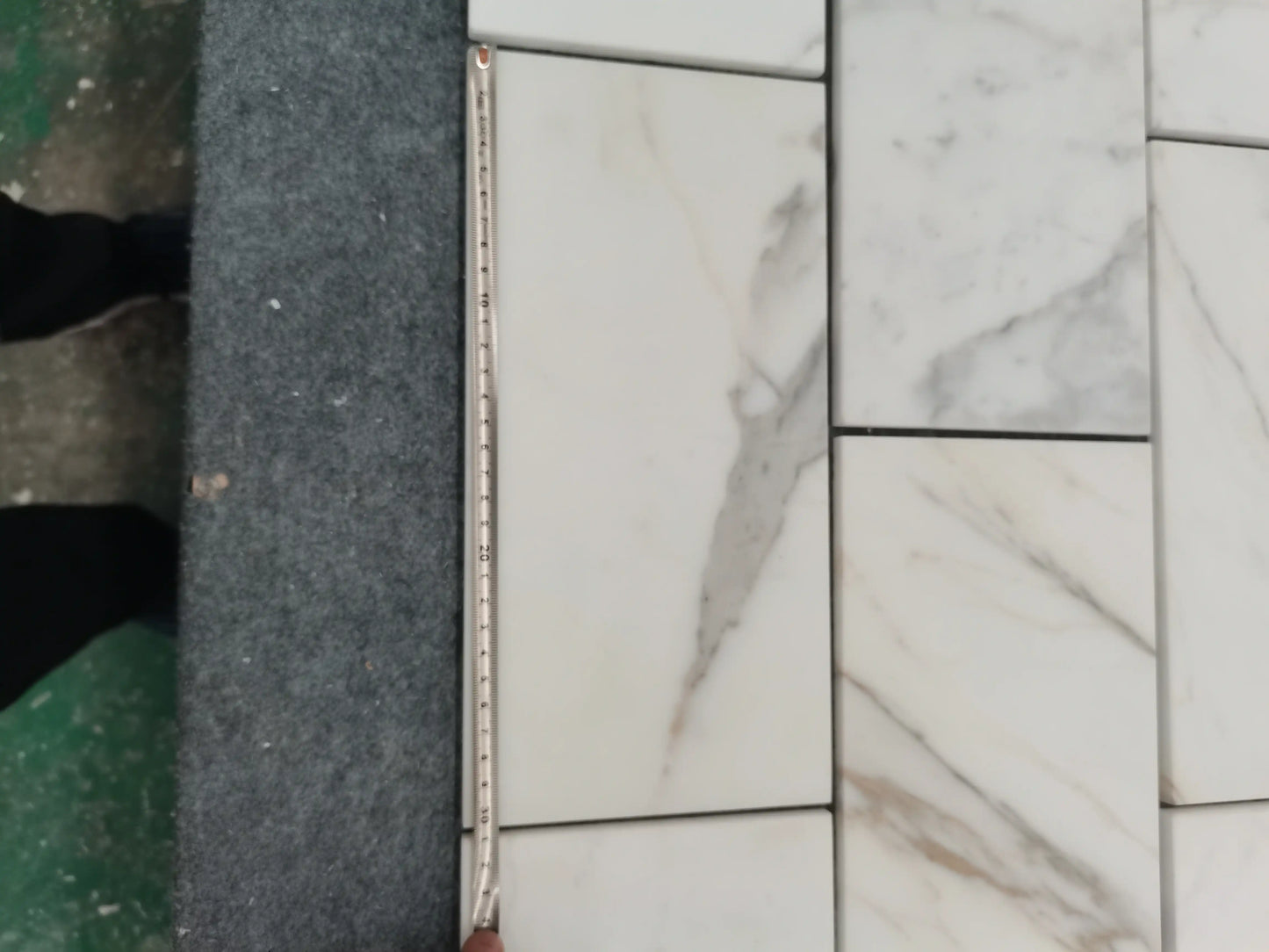 Calacatta Gold Beveled Wall, Backsplash Wall and Floor Tile 6x12"