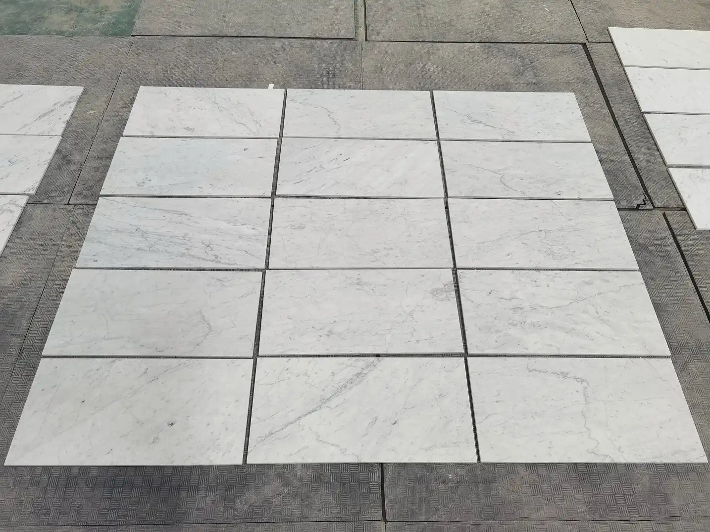 Azulejo blanco italiano Carrara para pared y suelo, 45,7 x 91,4 cm