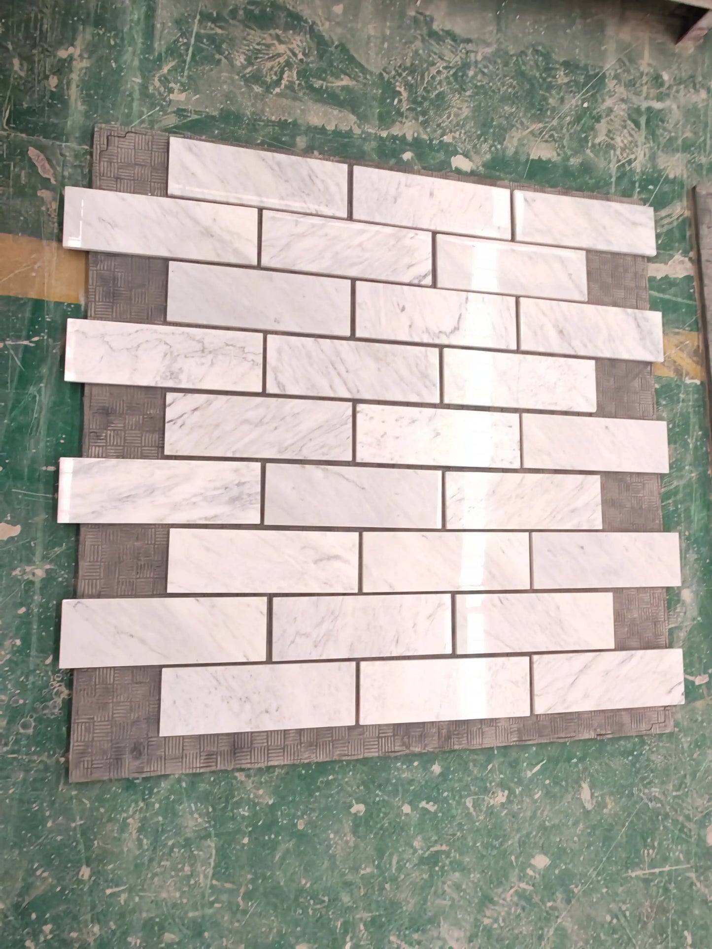 Azulejo blanco italiano Carrara para pared y suelo de 2 x 8 pulgadas
