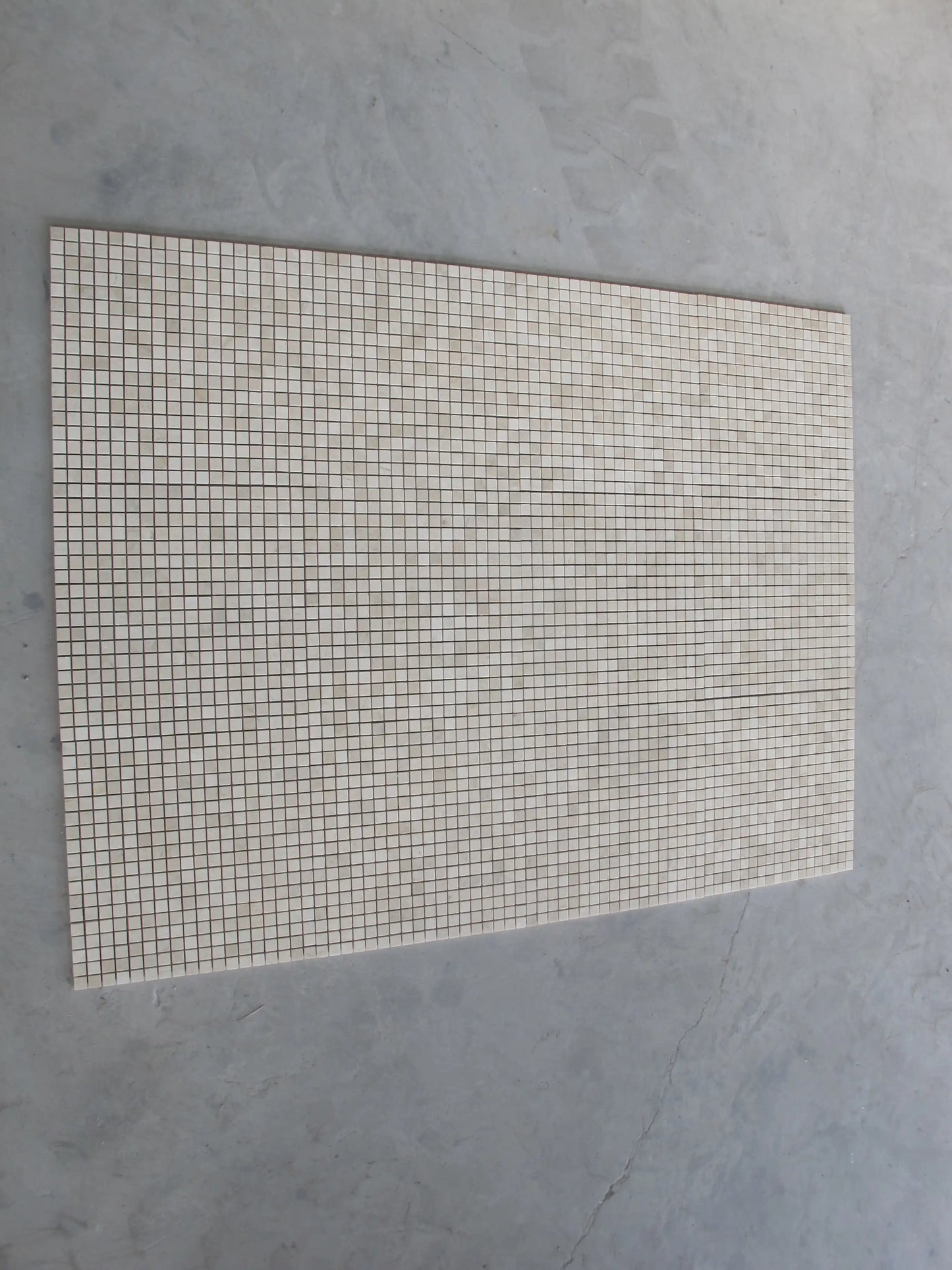 Azulejo Mosaico Cuadrado Crema Marfil 5/8x5/8"