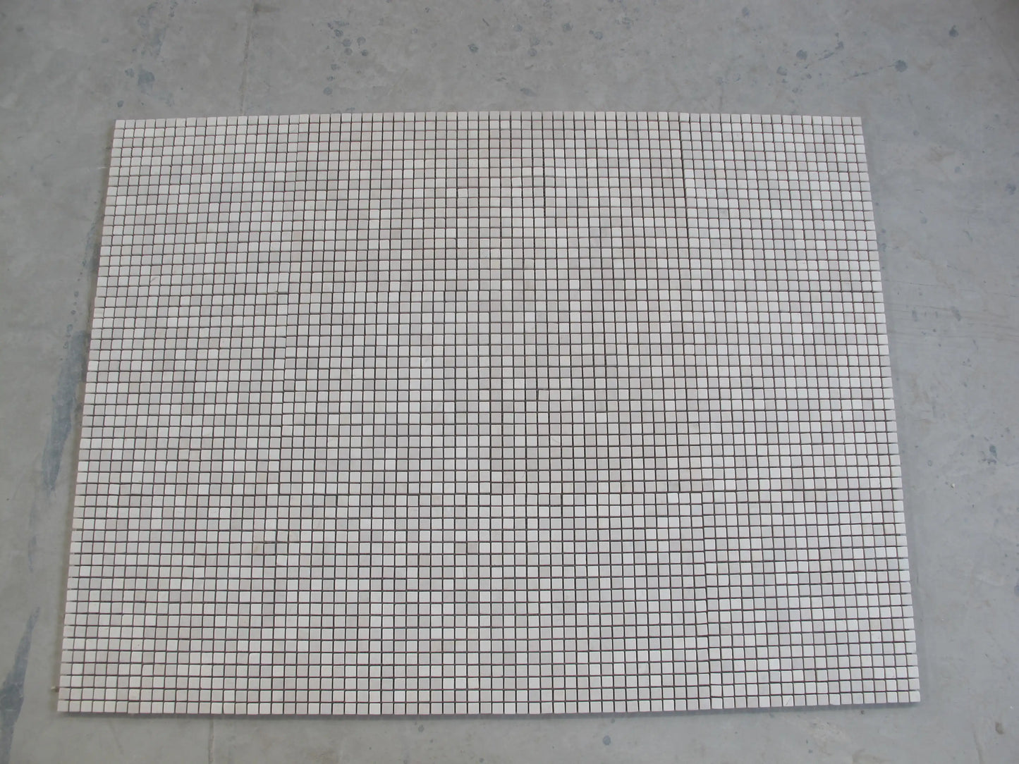 Azulejo Mosaico Cuadrado Crema Marfil 5/8x5/8"