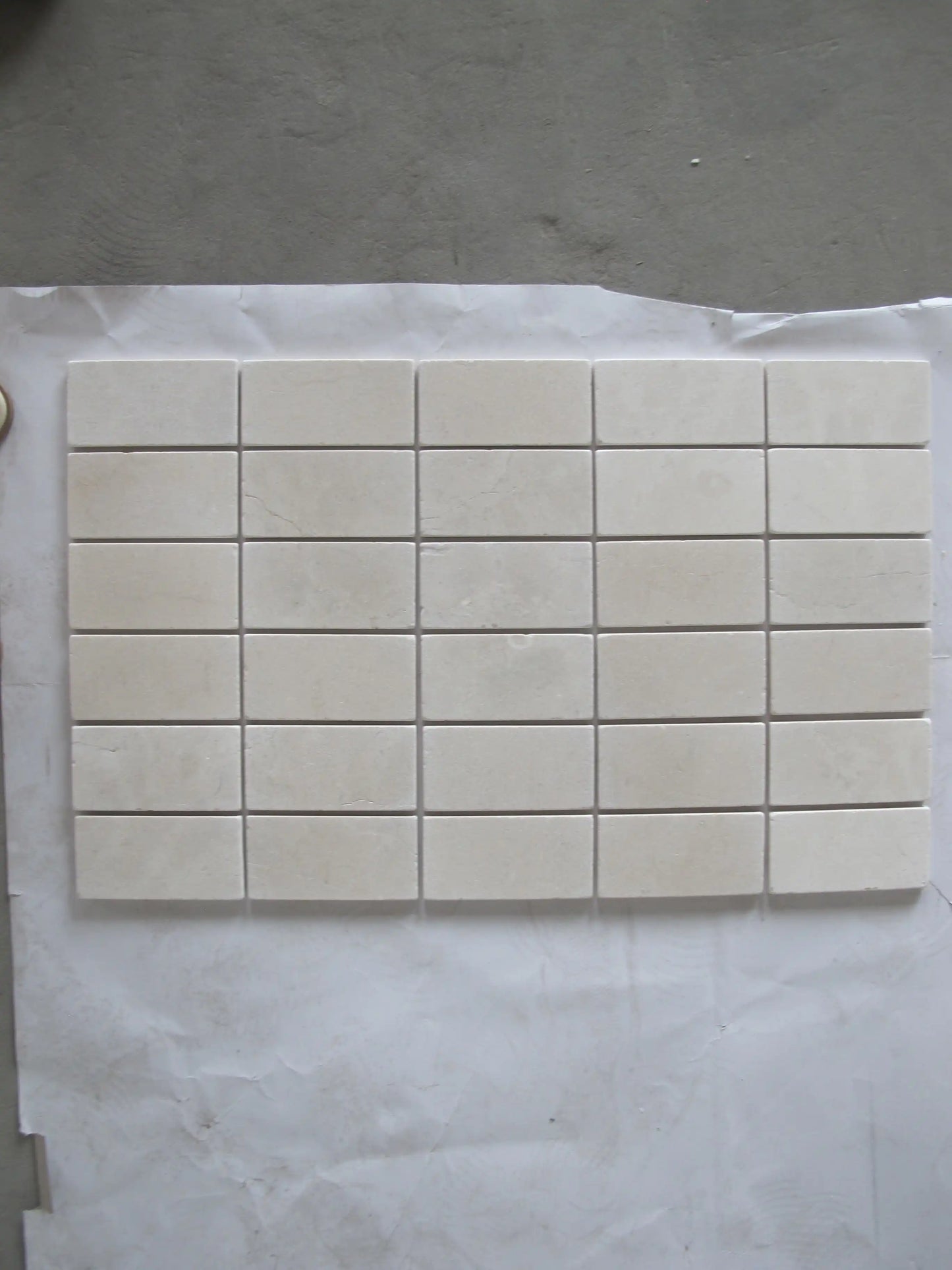 Azulejo biselado Crema Marfil para pared y piso de 3x6"