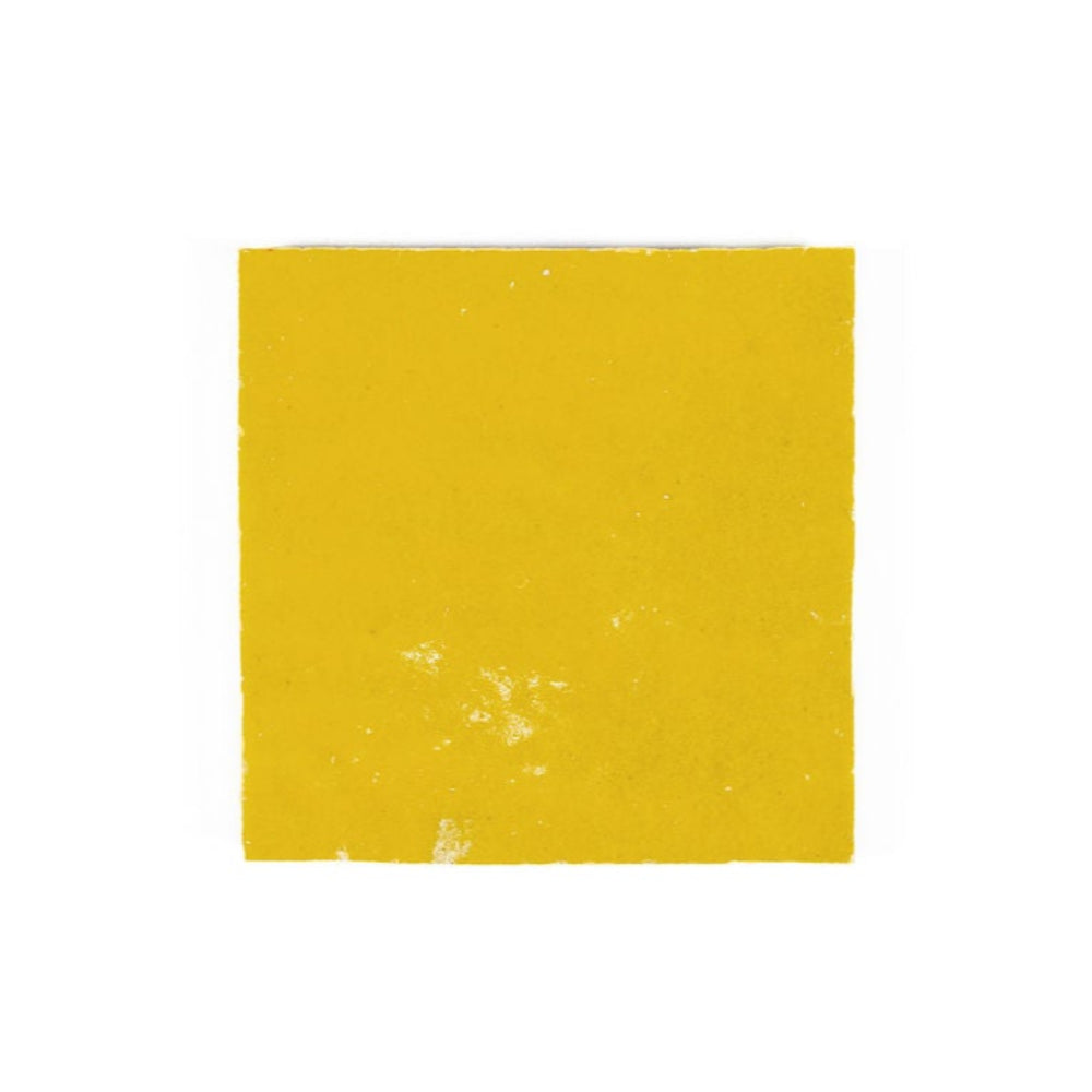 Sunflower Zellige Ceramic 4x4 Square Wall Tile
