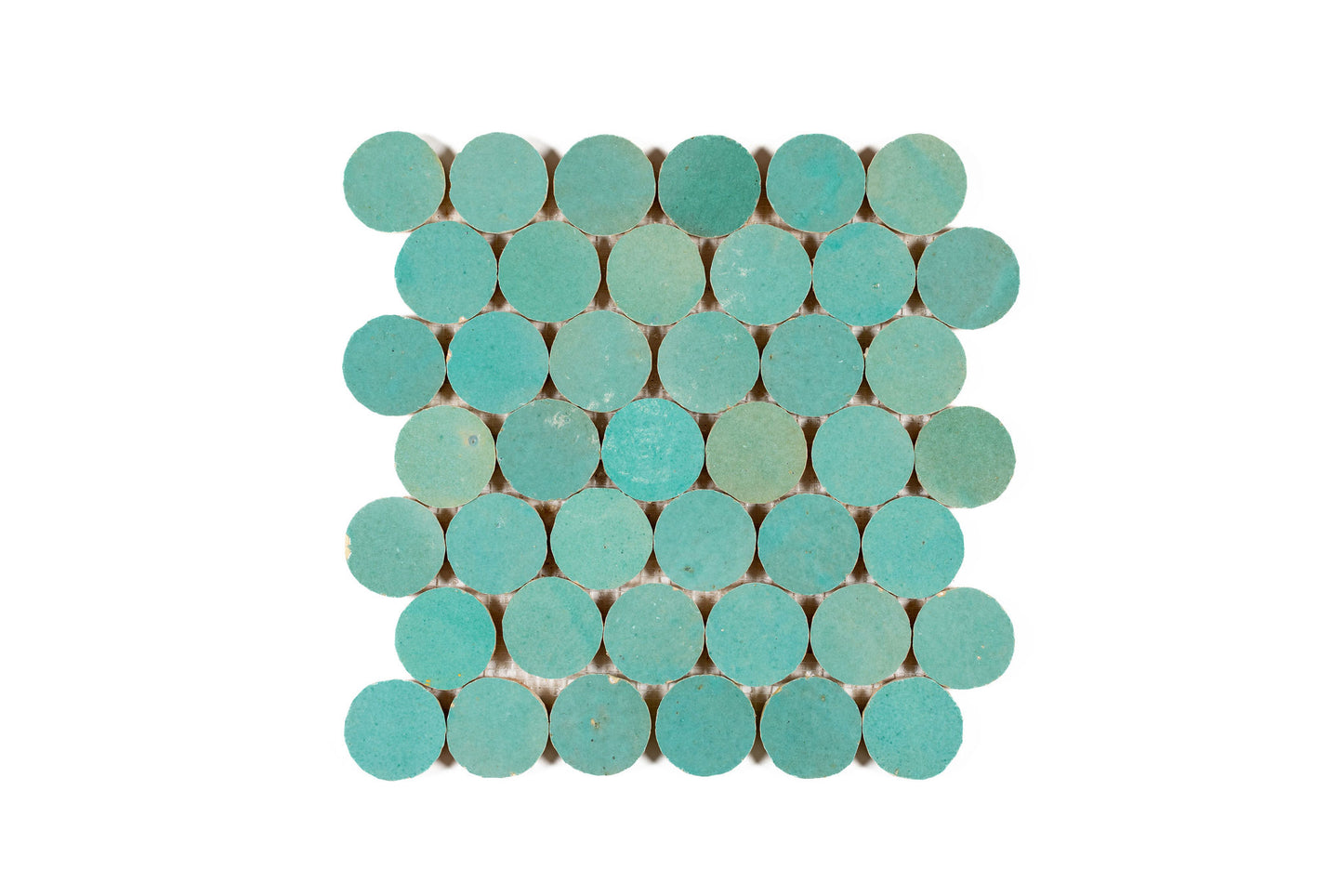 Pennies Zellige Ceramic Wall Mosaic Tile