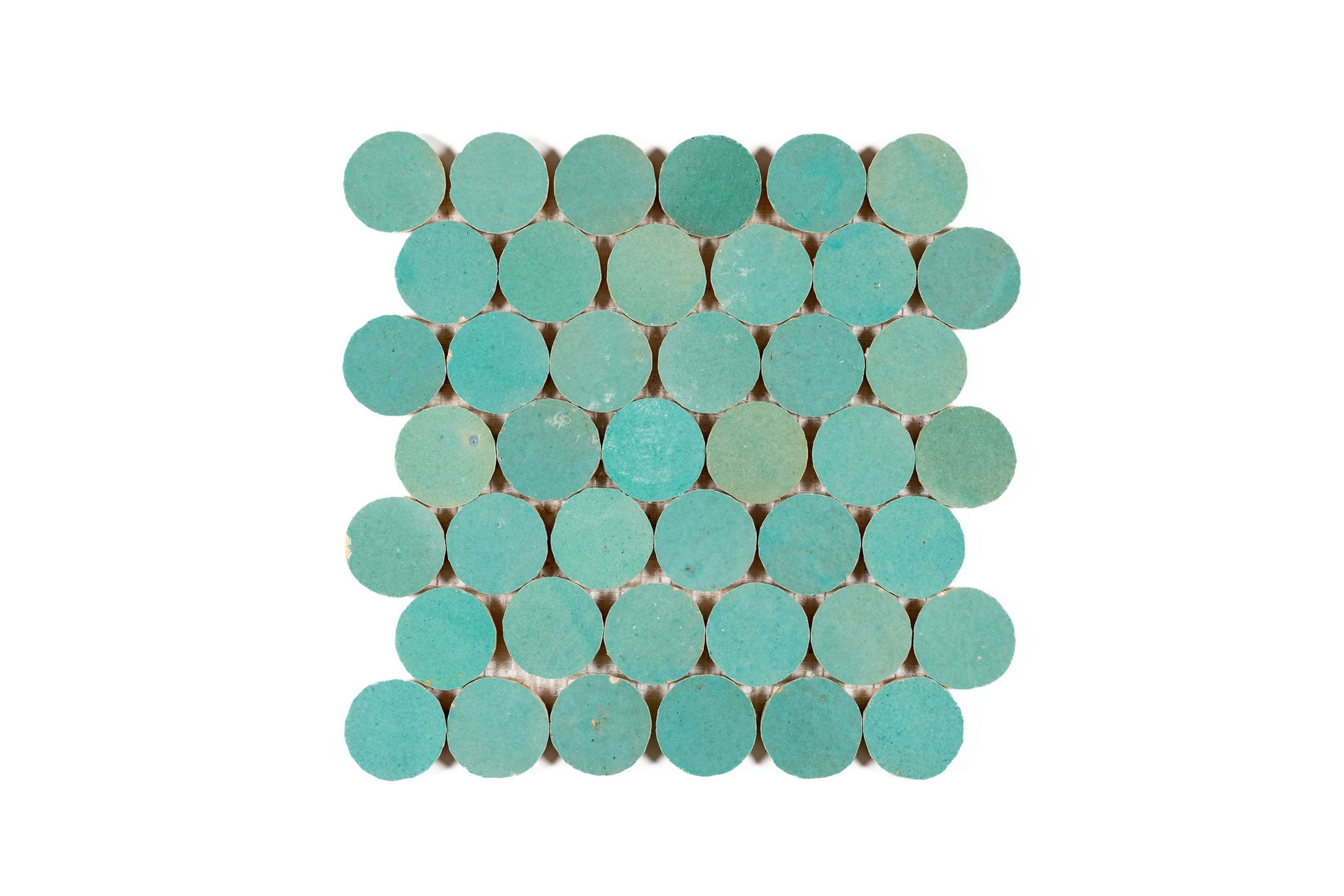 Pennies Zellige Ceramic Wall Mosaic Tile