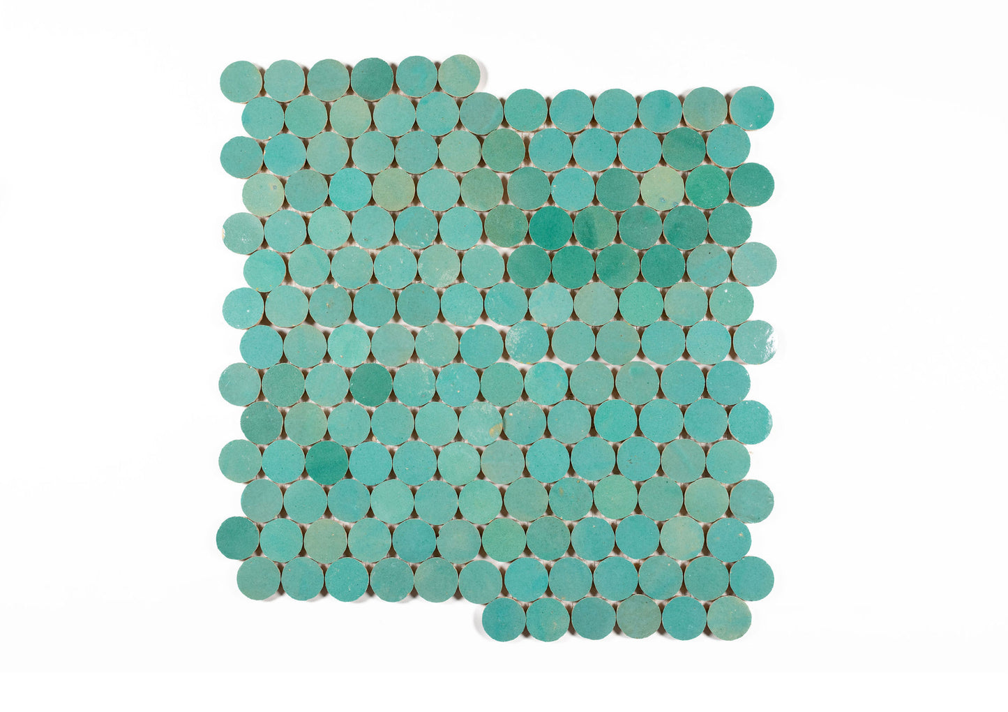 Pennies Zellige Ceramic Wall Mosaic Tile