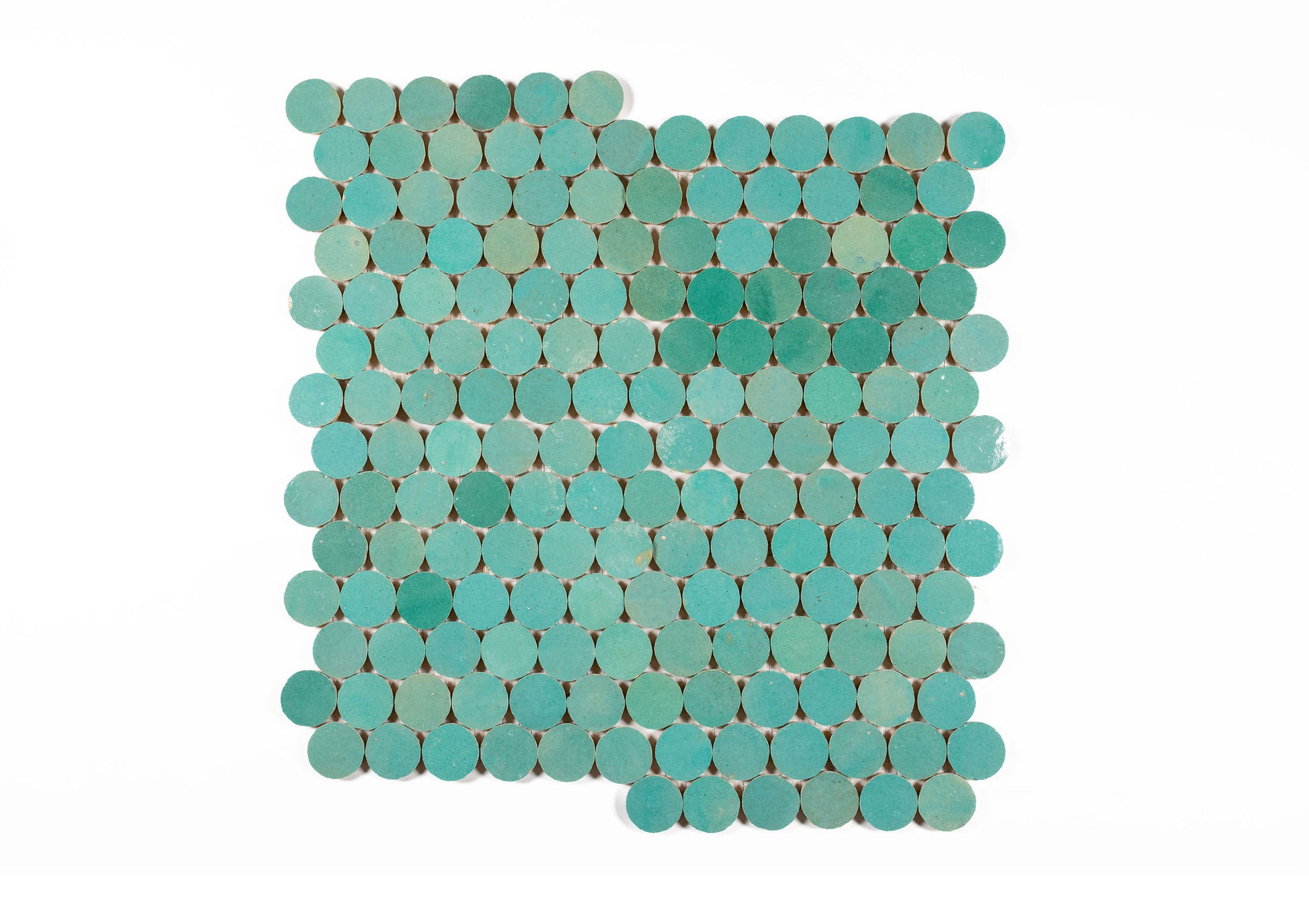 Pennies Zellige Ceramic Wall Mosaic Tile