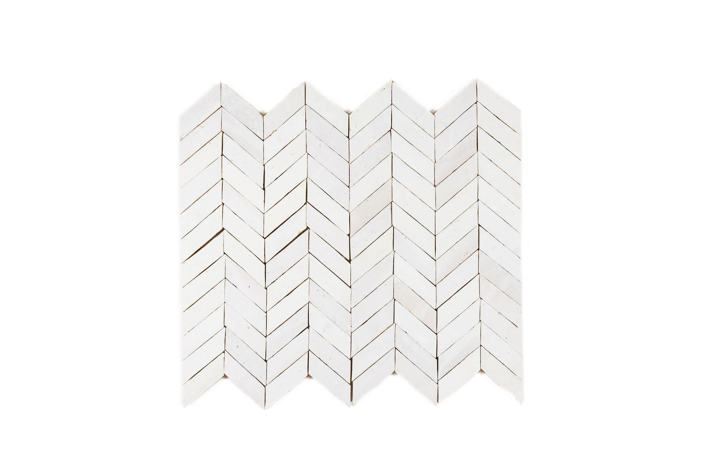Chevron Zellige Ceramic Wall Mosaic Tile