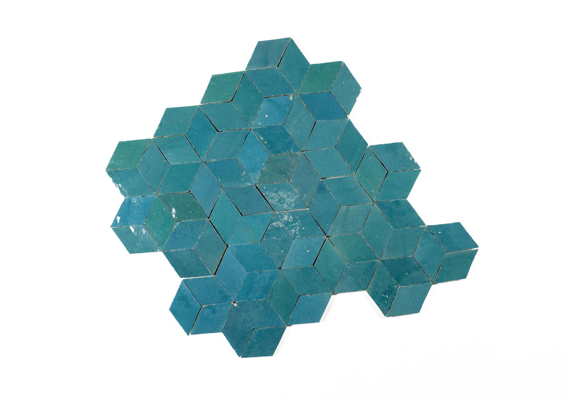 Cubes Zellige Ceramic Wall Mosaic Tile