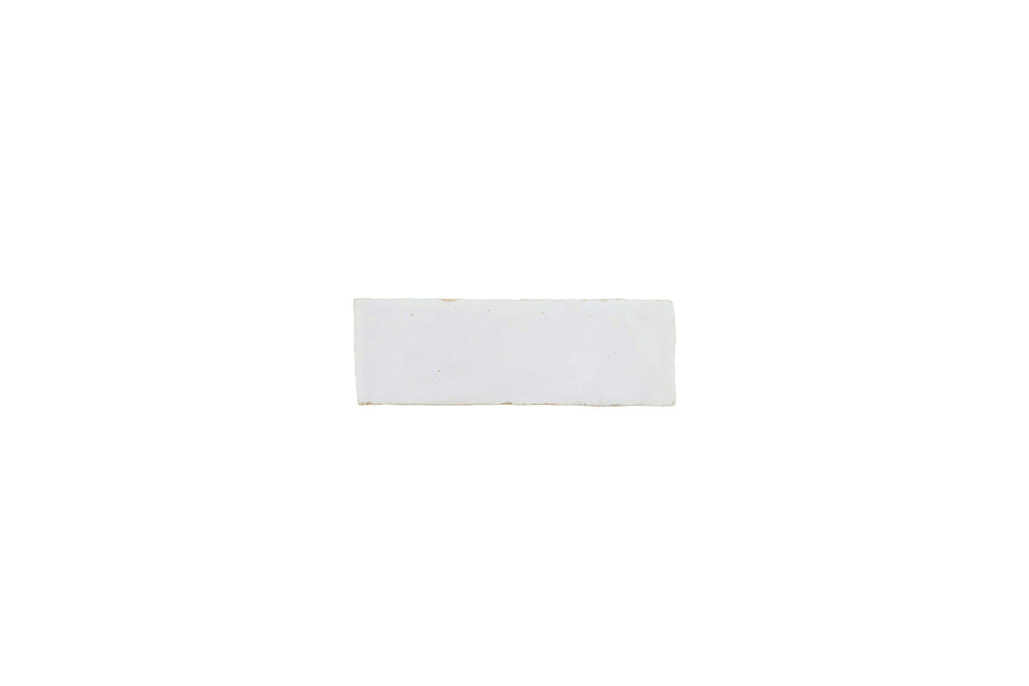Azulejo de pared de cerámica Zellige blanco de 2 x 5,5