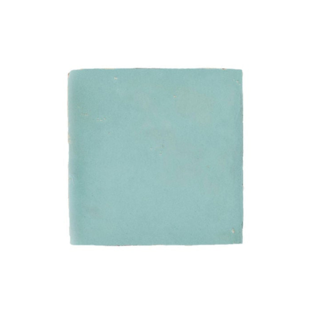Sea Foam Zellige Ceramic 4x4 Square Wall Tile