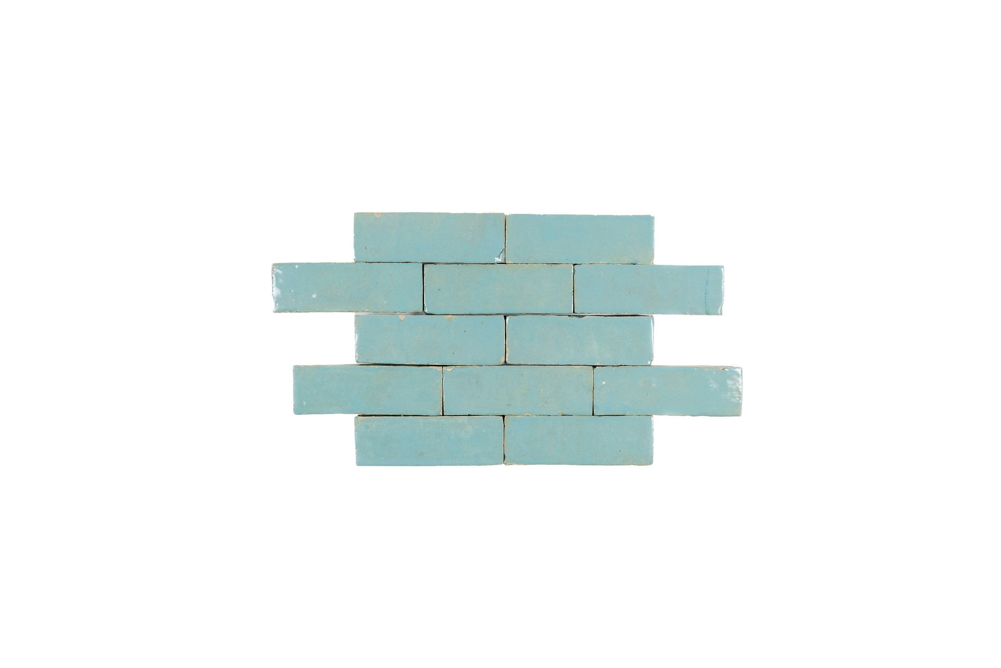 Sea Foam Zellige Ceramic 2x5.5 Wall Tile
