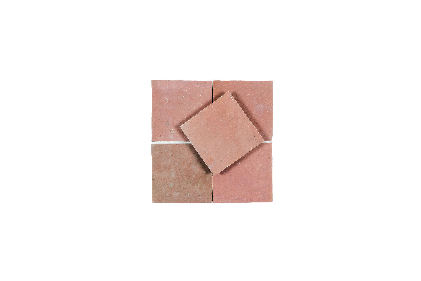 Terracota Zellige Ceramic 4x4 Square Wall Tile