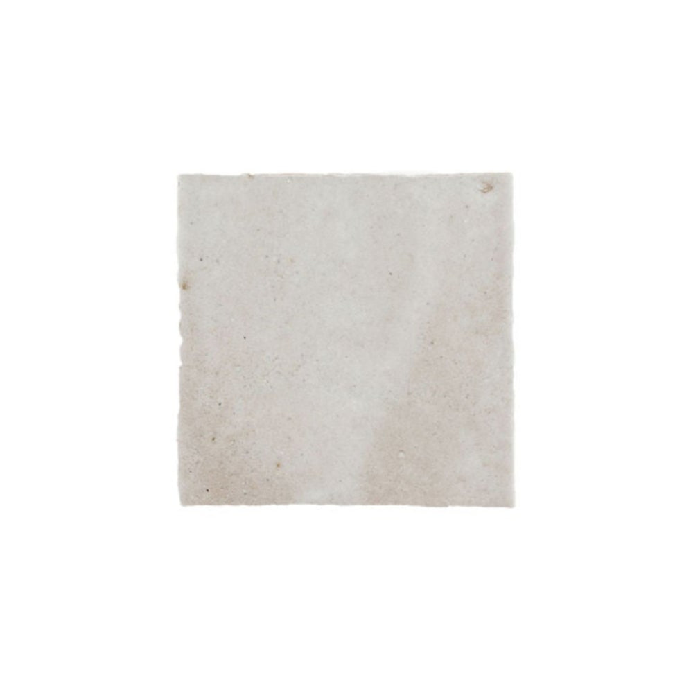 Neutral Beige Zellige Ceramic 4x4 Square Wall Tile