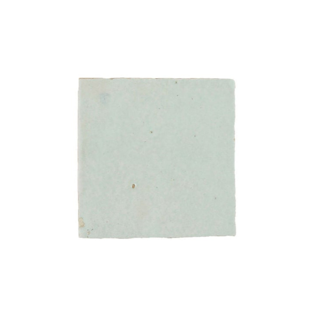 Mint Zellige Ceramic 4x4 Square Wall Tile