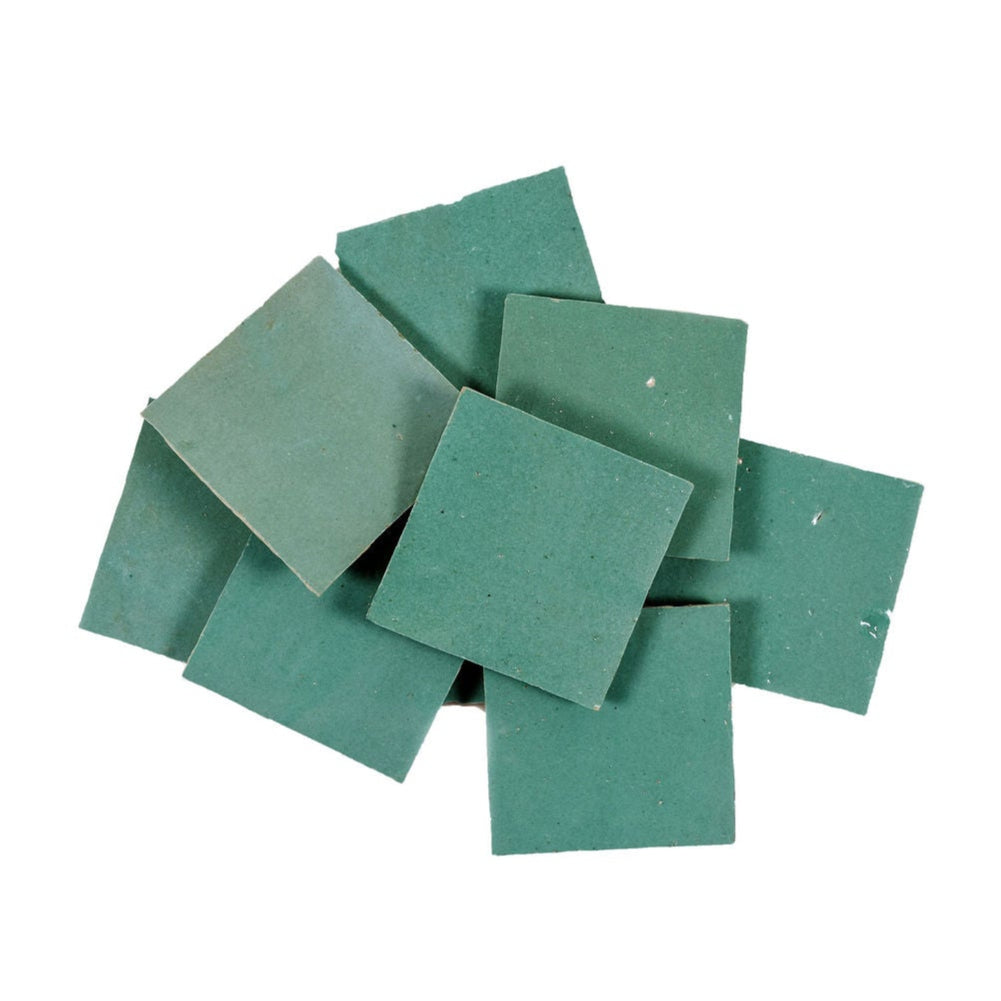 Teal Zellige Ceramic 4x4 Square Wall Tile