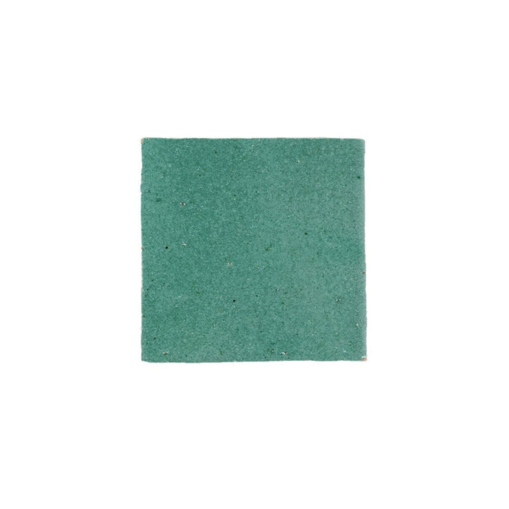 Teal Zellige Ceramic 4x4 Square Wall Tile