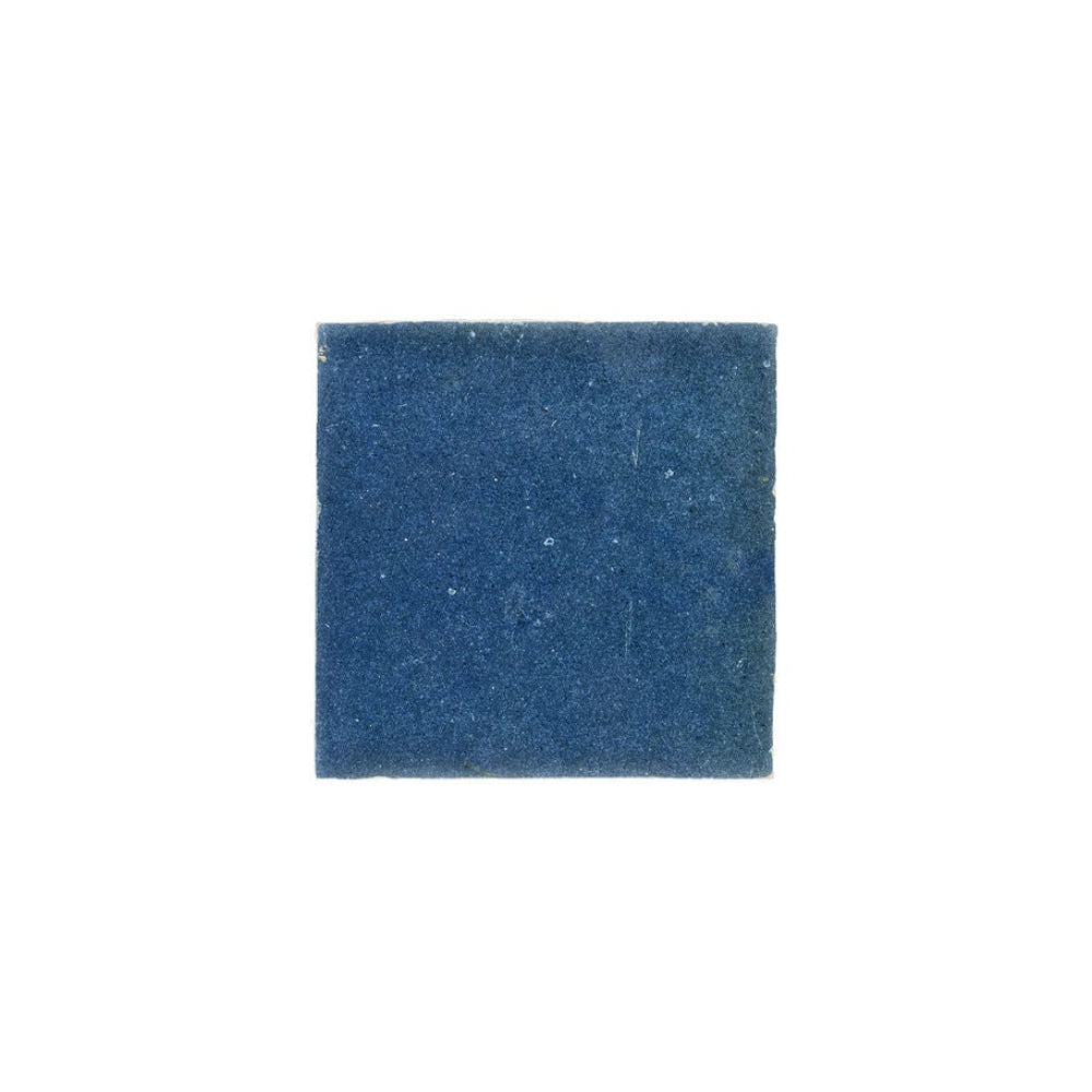 Deep Ocean Zellige Ceramic 4x4 Square Wall Tile