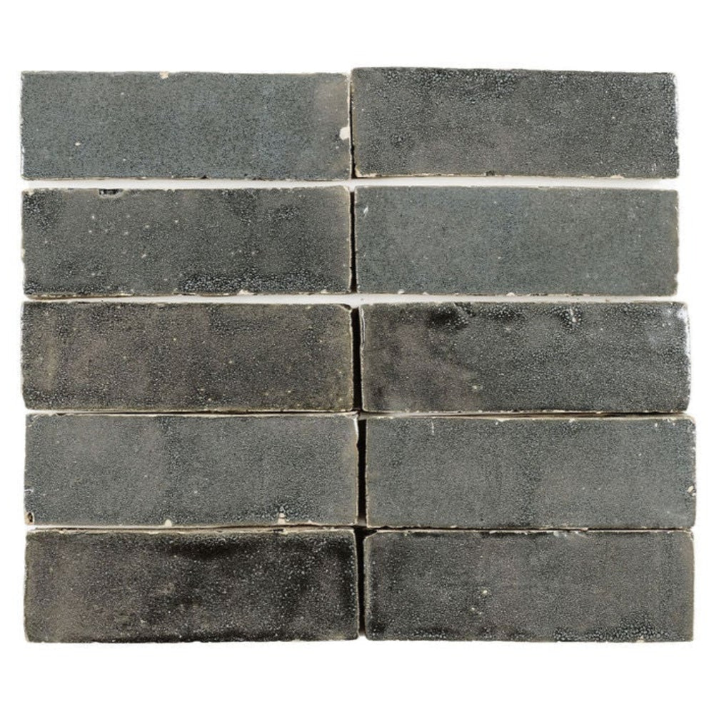 Smoke Zellige Ceramic 2x5.5 Wall Tile