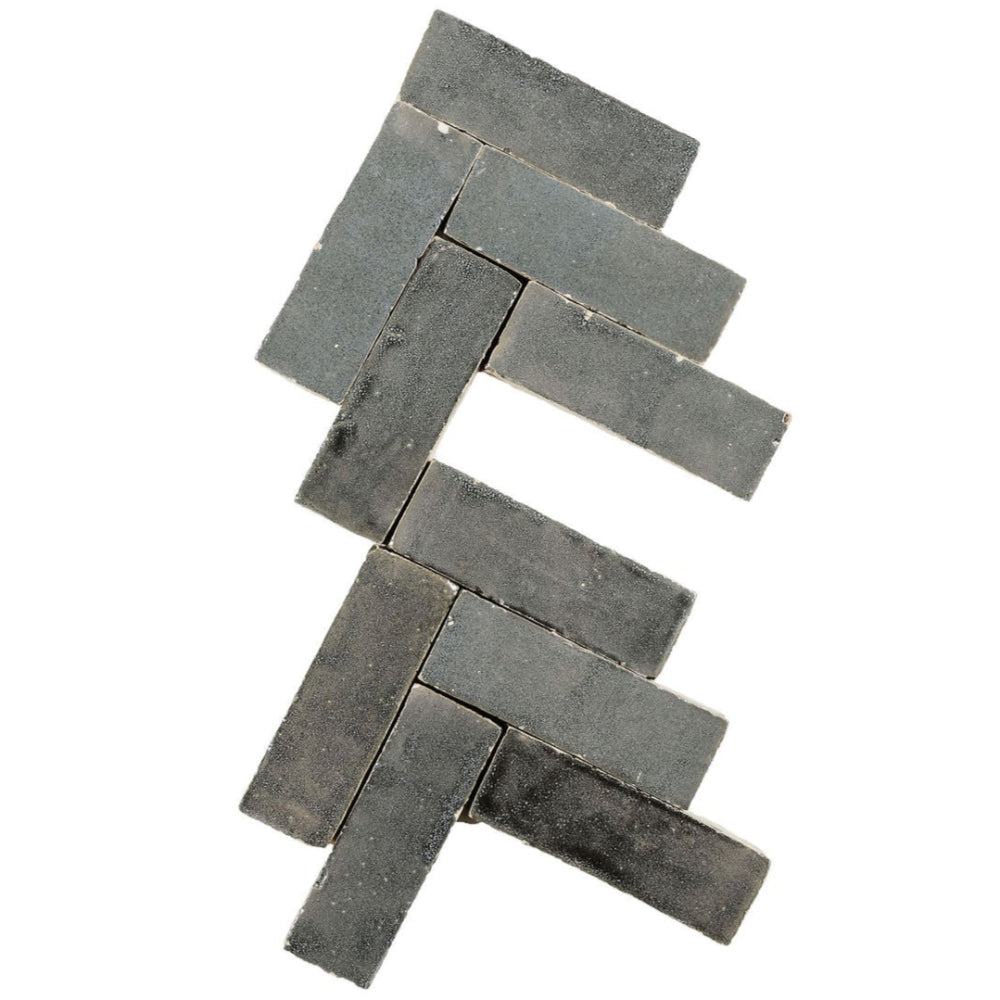 Smoke Zellige Ceramic 2x5.5 Wall Tile