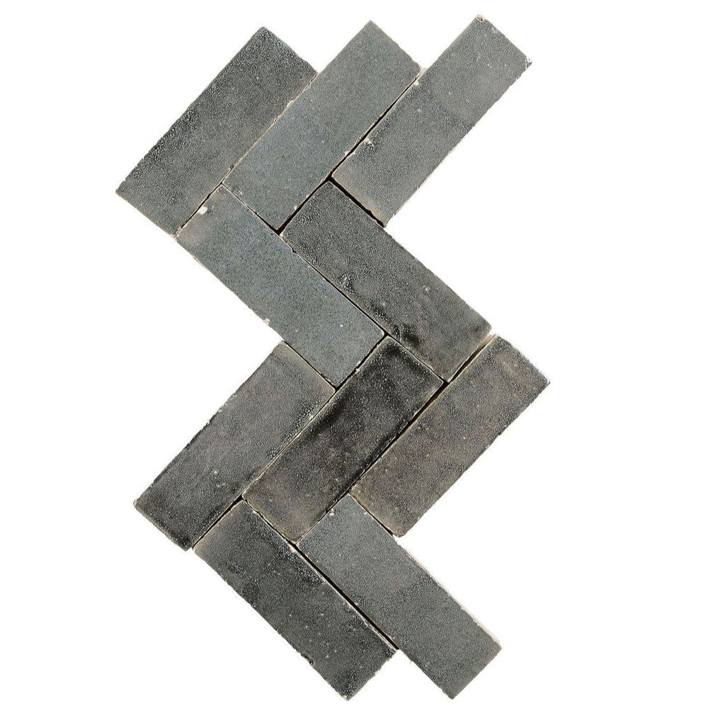 Smoke Zellige Ceramic 2x5.5 Wall Tile
