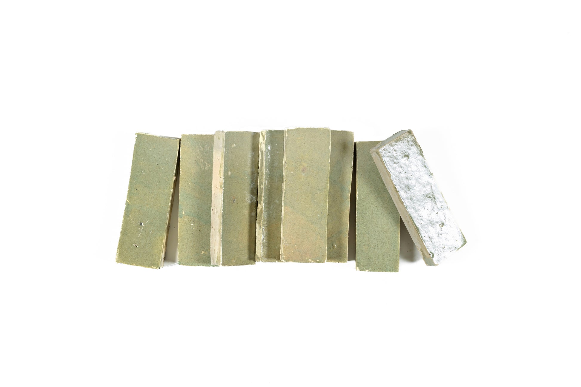 Pastel Green Zellige Ceramic 2x5.5 Wall Tile