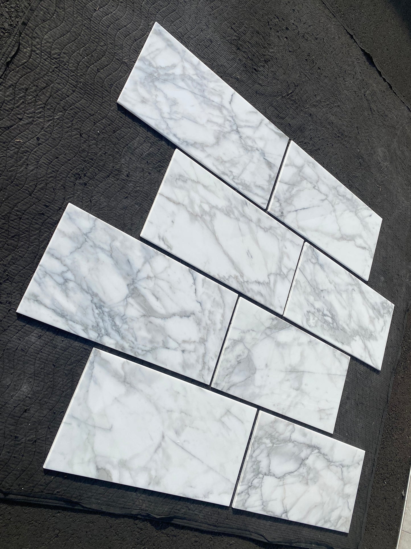 Statuario White (Lot #002) 12" x 24" Floor Tile Polished - 164 SF