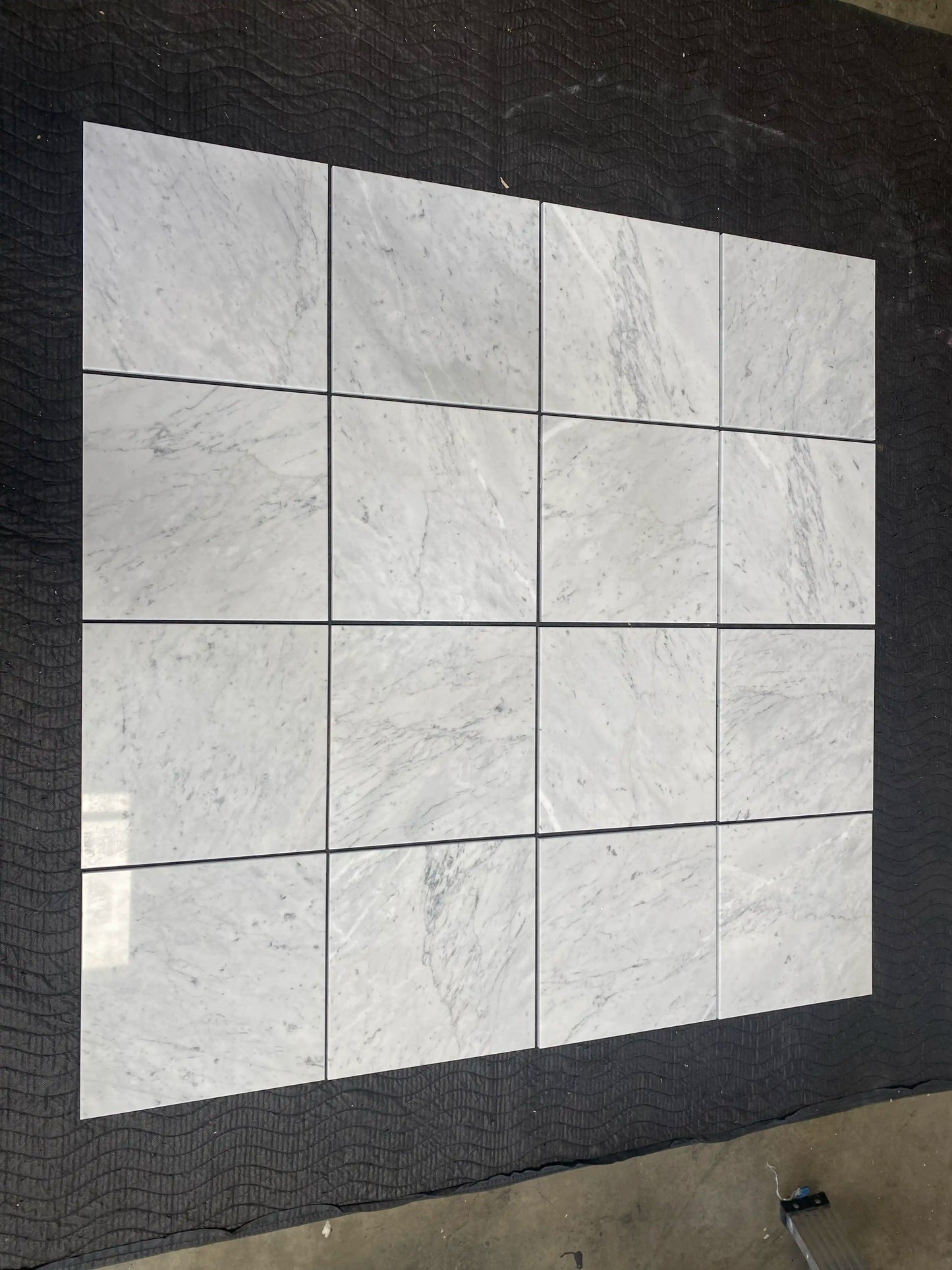 Azulejo blanco italiano Carrara para pared y suelo, 30 x 30 cm