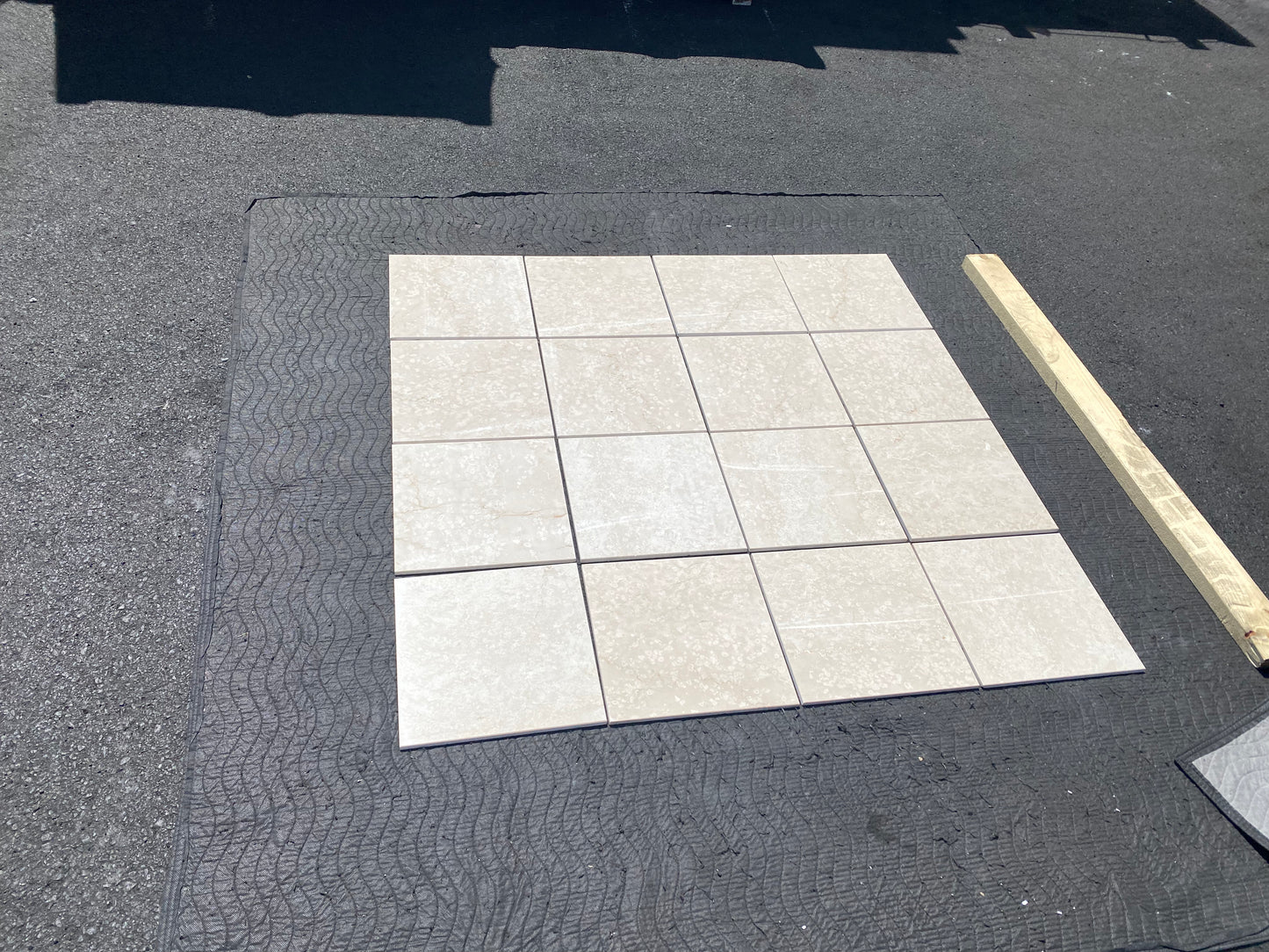 Botticino Fioritto (Lot #468) 12" x 12" Polished Tile - 710 SF