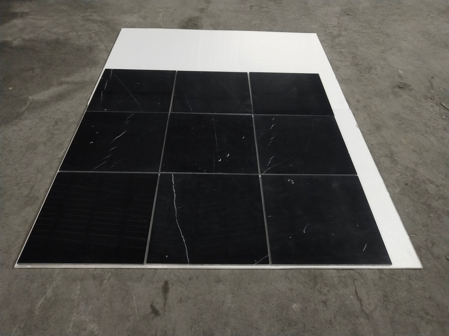 Nero Marquina Polished Wall and Floor Tile 18"x18"