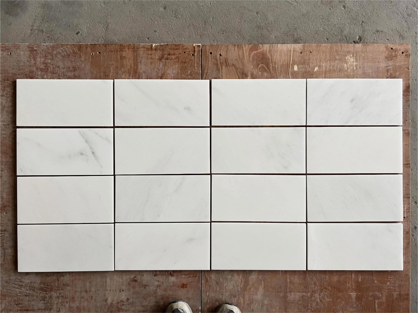Oriental White Wall and Floor Tile 6x12"