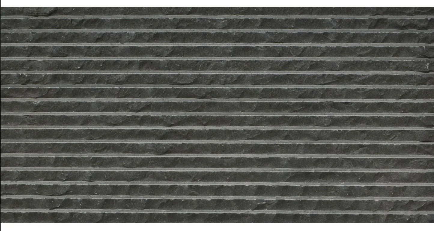 Black Basalt Pinstripe 12" x 24" Tile