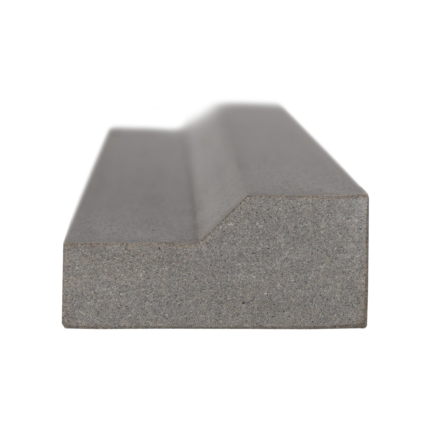Moldura de piedra caliza gris topo pulida de 2" x 12" OG-1 (barandilla de un solo escalón)