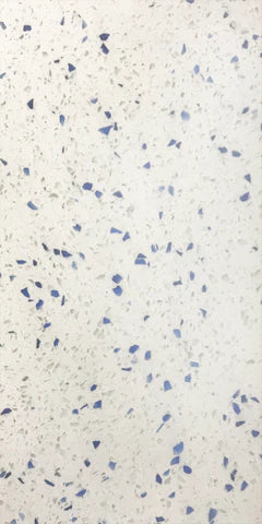 Terrazzo Blue Terrazzo Tile Polished 12" x 24" 3/8" Tile