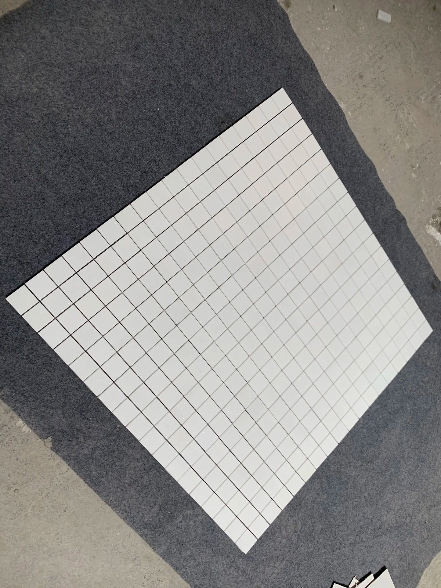 Thassos White Square Mosaic Tile 2x2"