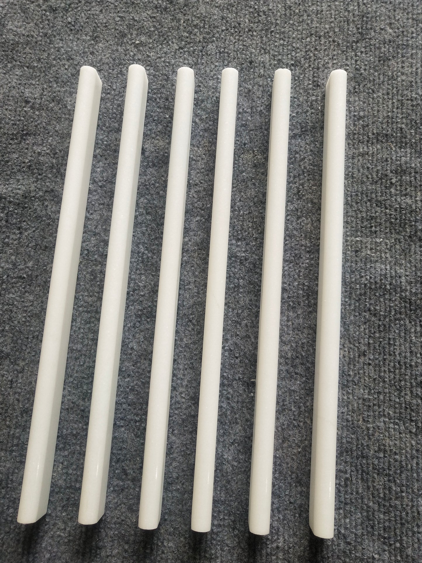 Afyon White Polished Pencil Liner Trim Tile 1/2"x12"