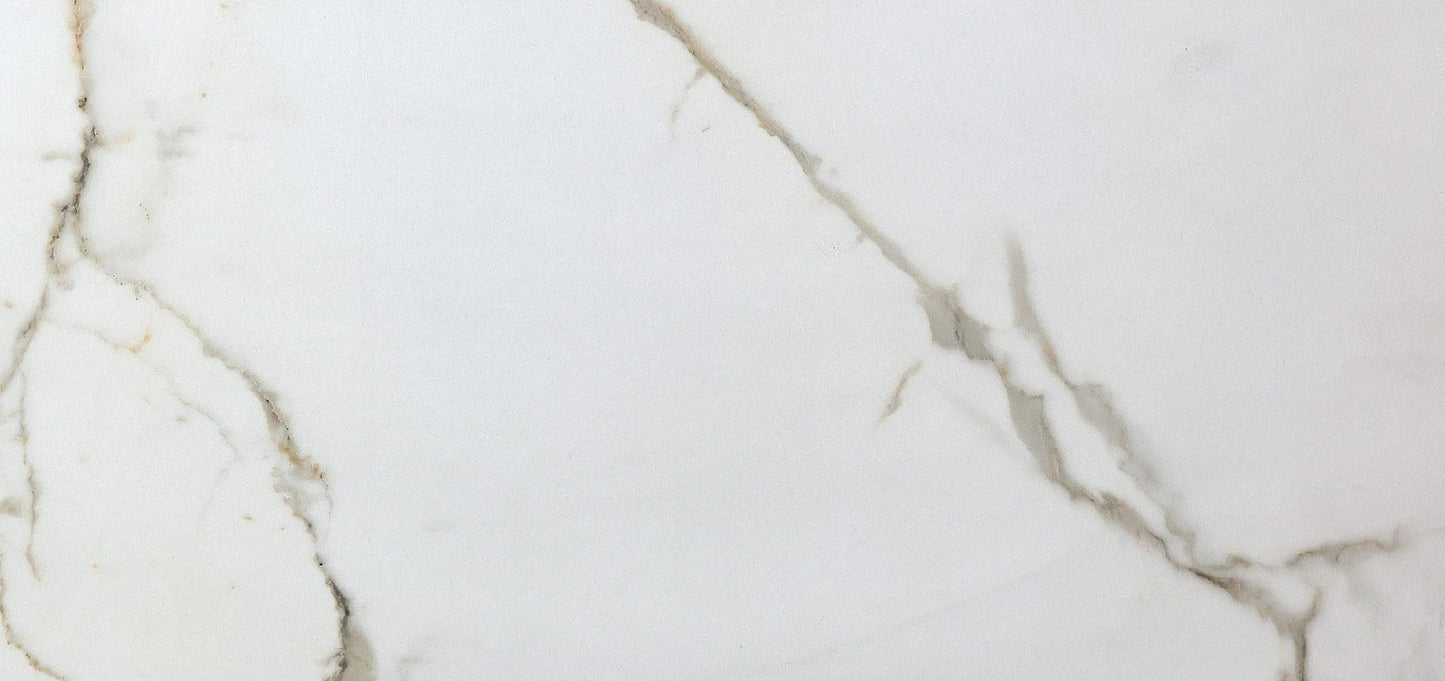 Large Format Porcelain Tile Polished 24" x 48" 1/3" ESCALATE STATUARIO