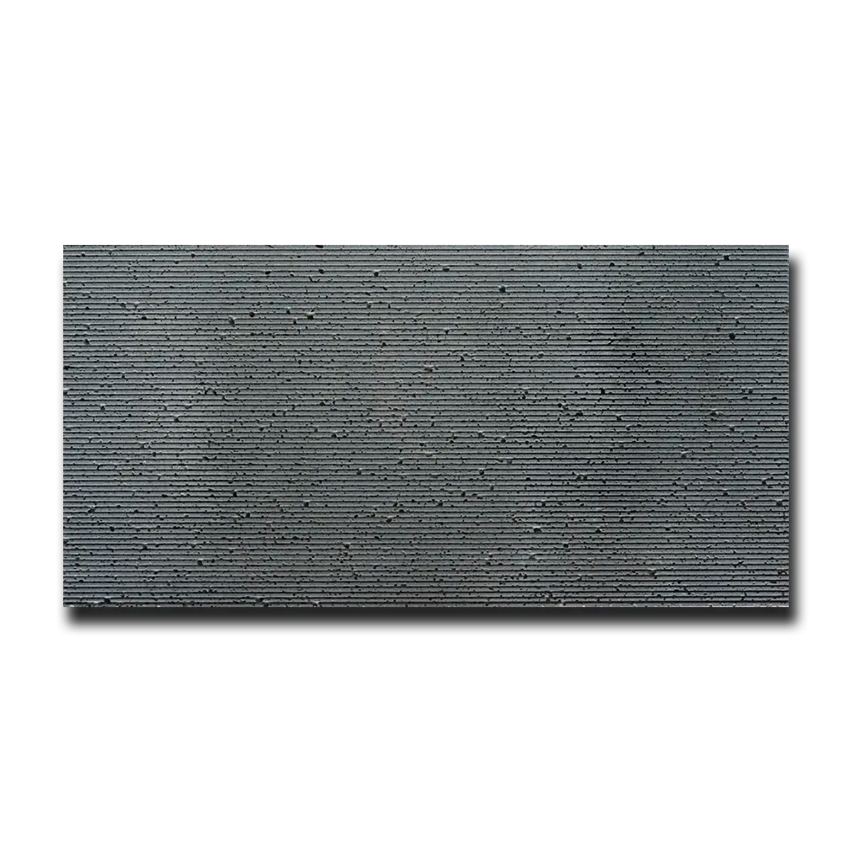 Gray Lava Lava Tile Honed & Wired 12" x 24" 1/2" Tile