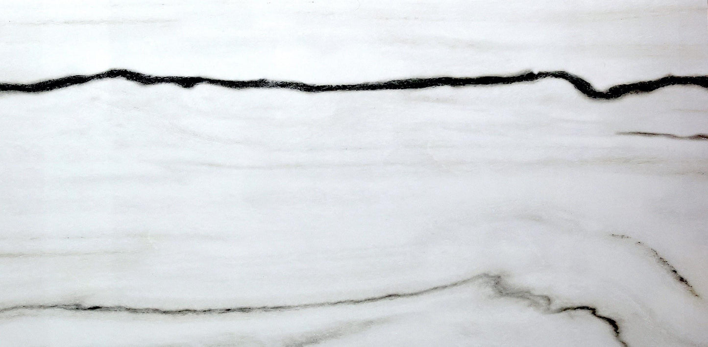 Large Format Porcelain Tile Polished 24" x 48" 1/3" PANDA NERO