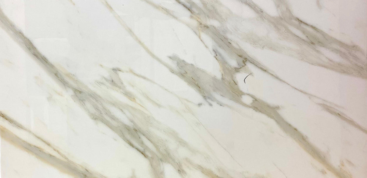 Large Format Porcelain Tile Polished 24" x 48" 1/3" ROCA WHITE