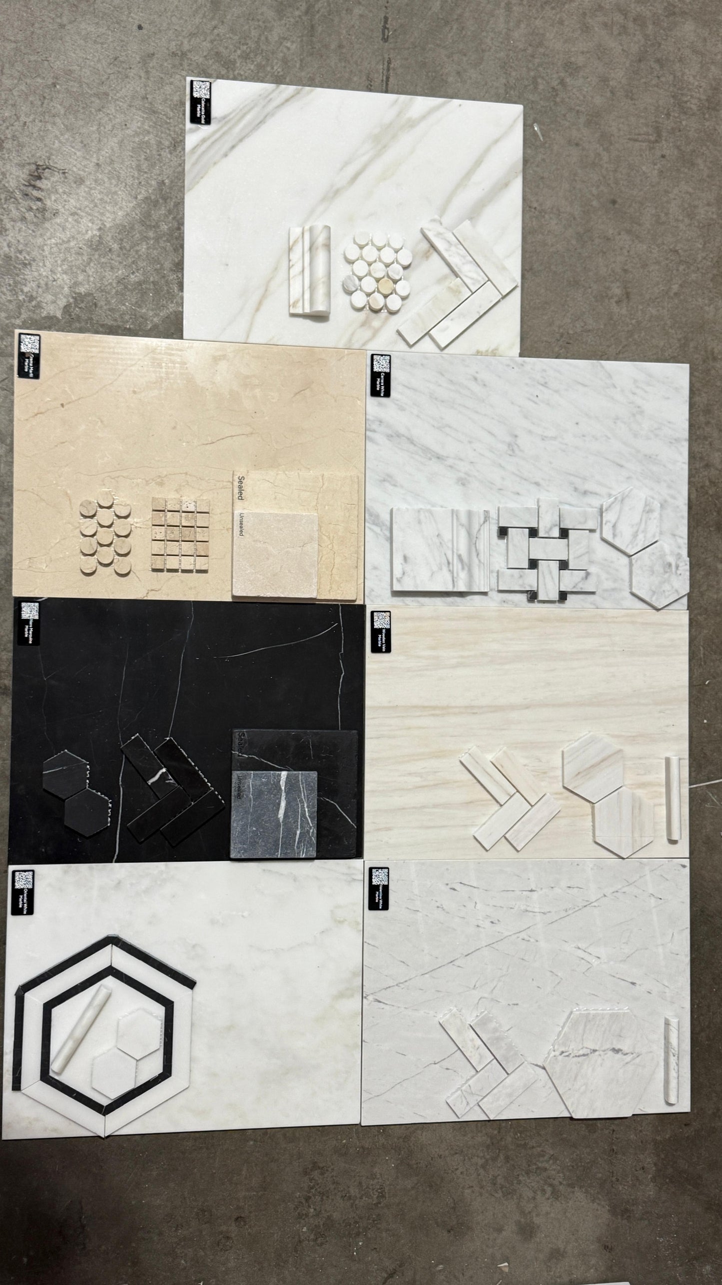 MM Loose Sample Tiles 12" x 24"