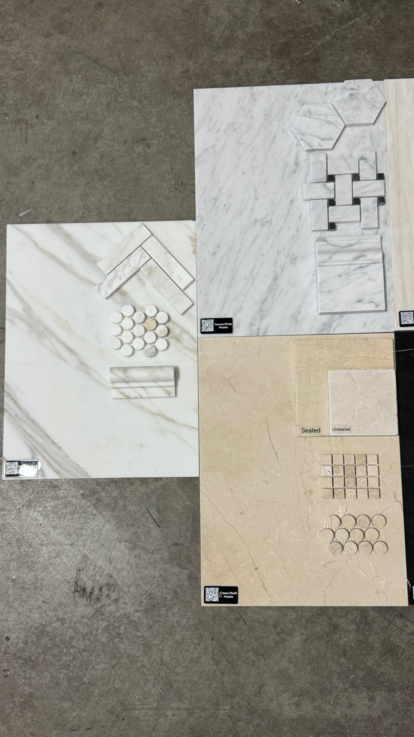 MM Loose Sample Tiles 12" x 24"