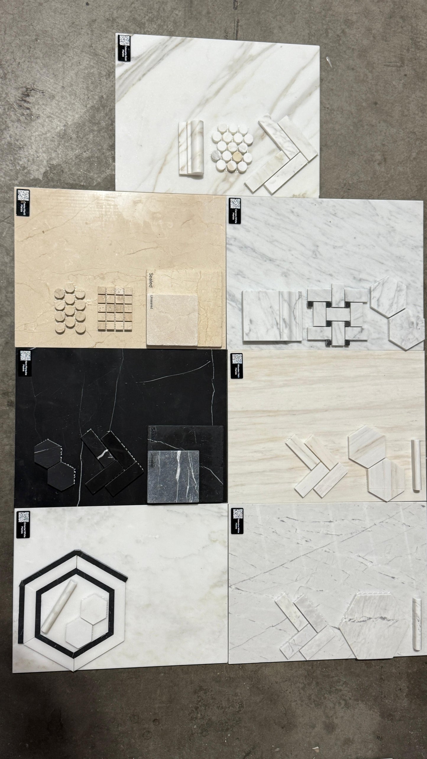 MM Loose Sample Tiles 12" x 24"