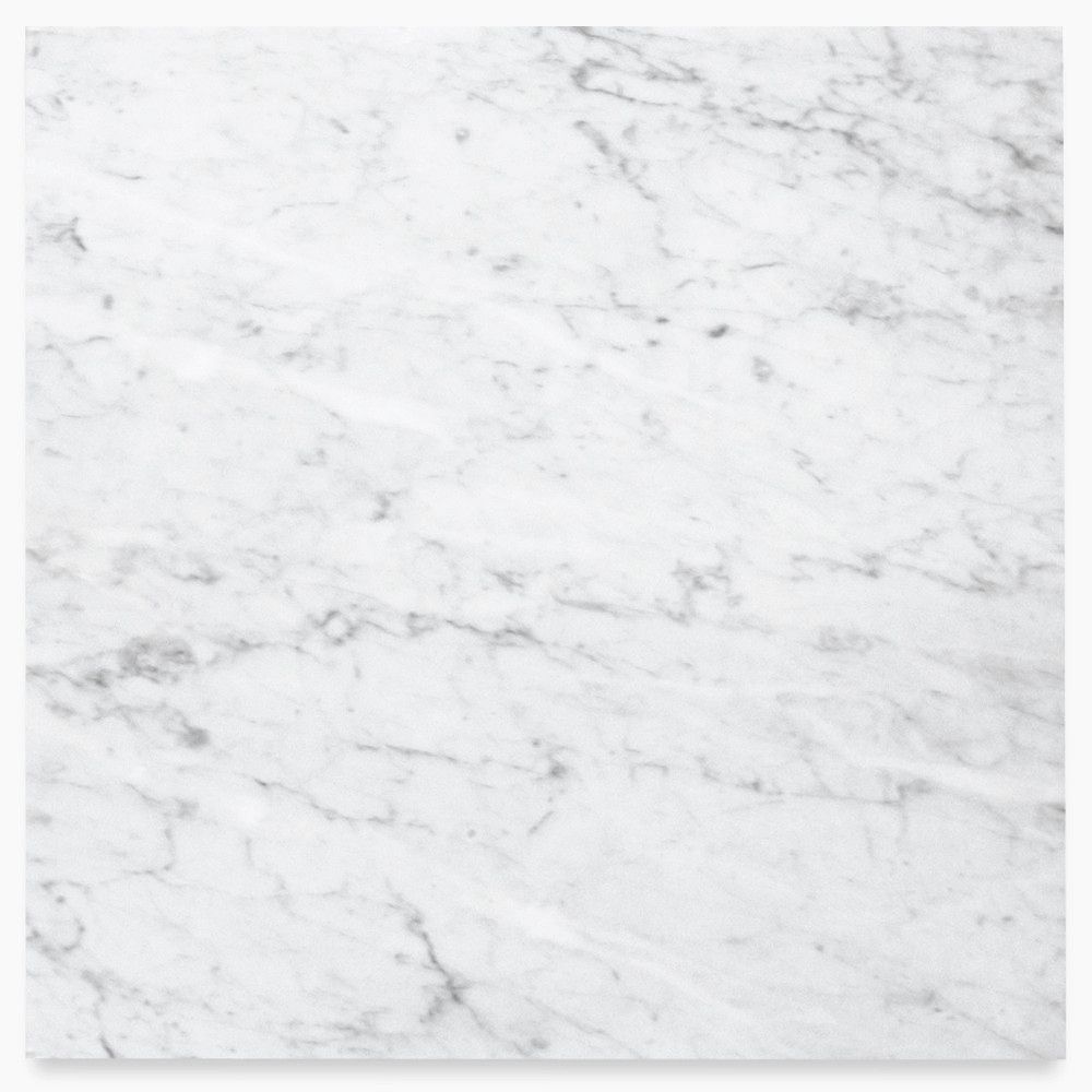 Azulejo blanco italiano Carrara para pared y suelo de 61 x 61 cm