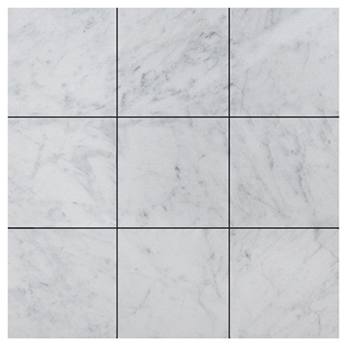 Carrara Italian White Wall and Floor Tile 4x4"
